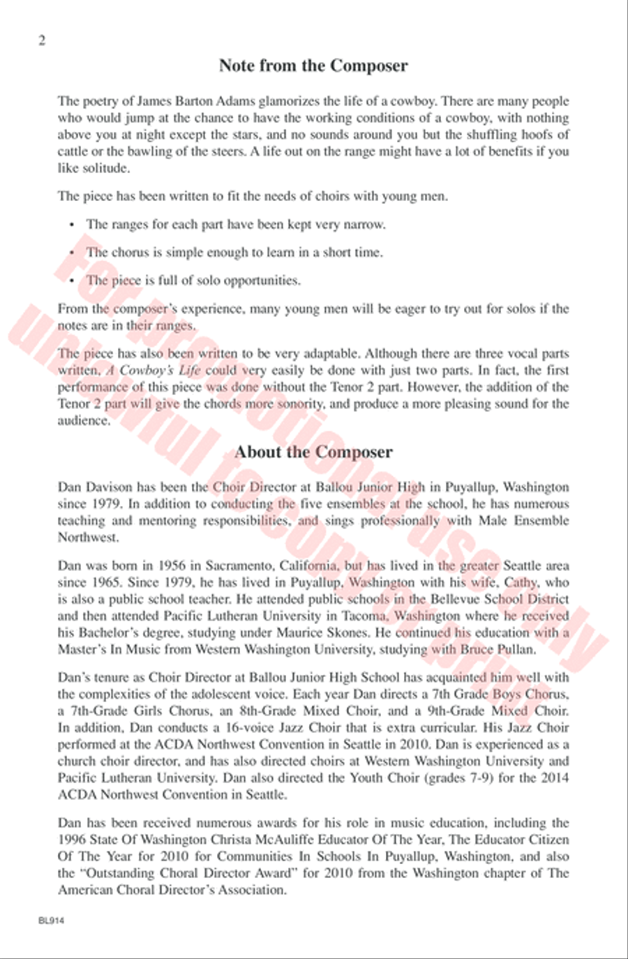 A Cowboy's Life A Cowboy's Life TB scores gallery preview page 3