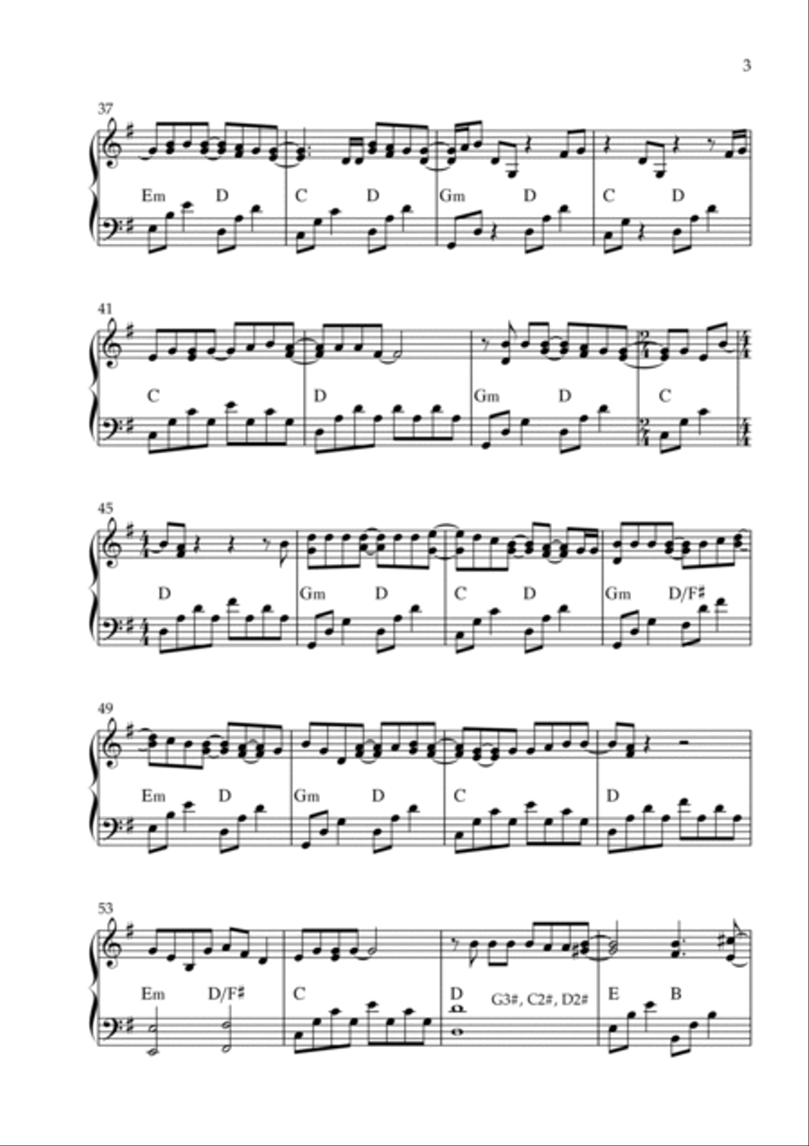 When You Say Nothing At All Celtic Harp scores gallery preview page 3