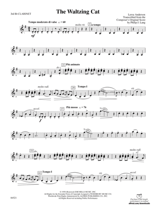 The Waltzing Cat: 3rd B-flat Clarinet
