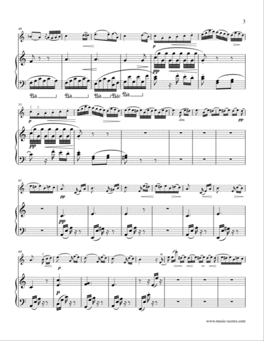 Fur Elise - Violin and Piano Violin Solo scores gallery preview page 3