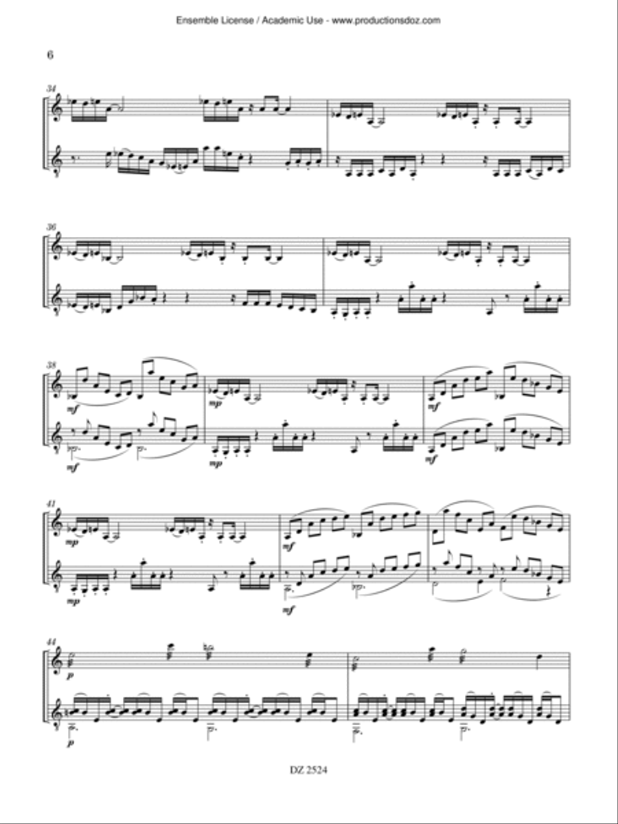 Mare Mare Classical Guitar scores gallery preview page 6