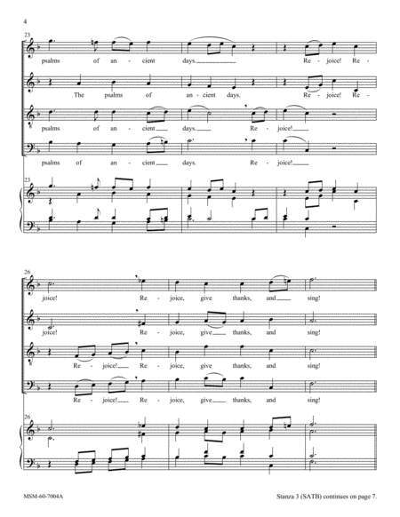 Rejoice, O Pilgrim Throng (Downloadable Full Score and Parts)