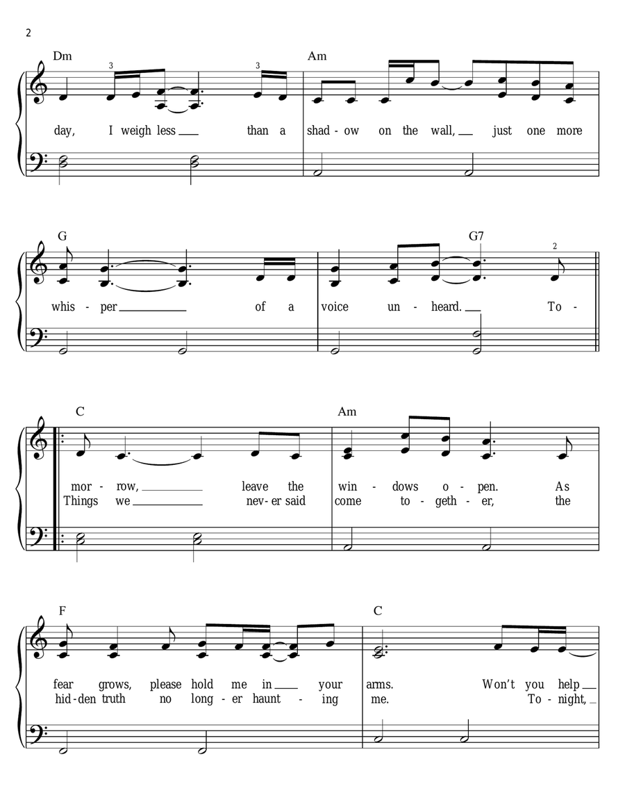 The Last Song The Last Song Voice scores gallery preview page 2