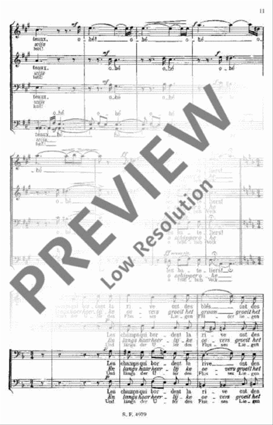 La Meuse La Meuse Men's Choir scores gallery preview page 12