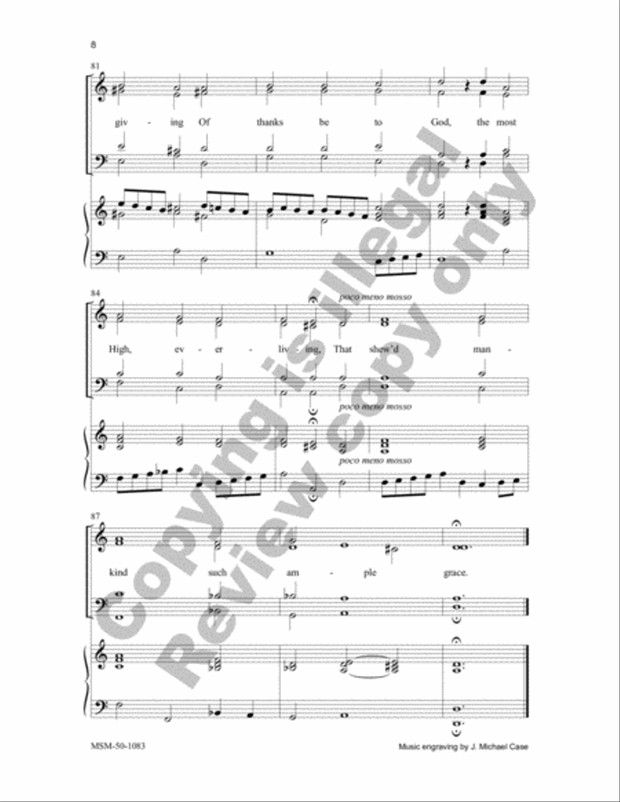 The Annunciation 4-Part scores gallery preview page 8