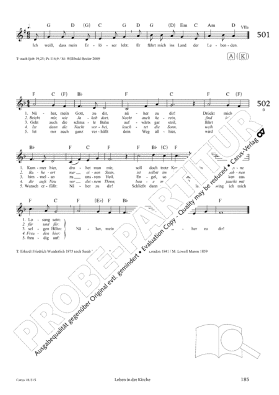 Gitarrenbuch zum Gotteslob Guitar scores gallery preview page 170