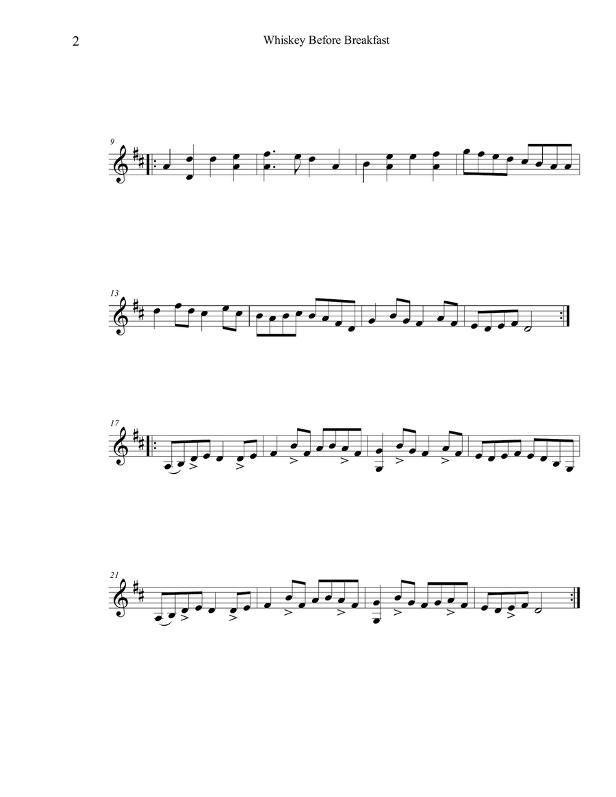 Whiskey Before Breakfast Violin Solo scores gallery preview page 3