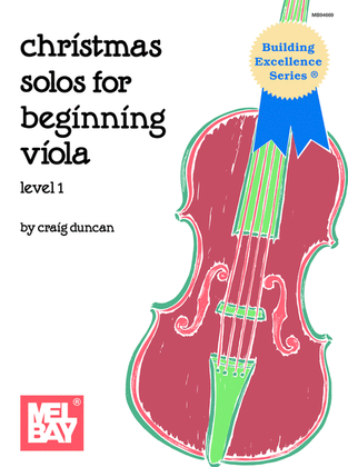 Book cover for Christmas Solos for Beginning Viola