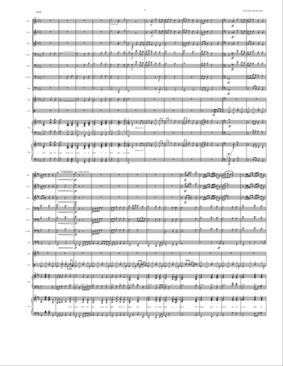It Is Well with My Soul Trombone scores gallery preview page 4