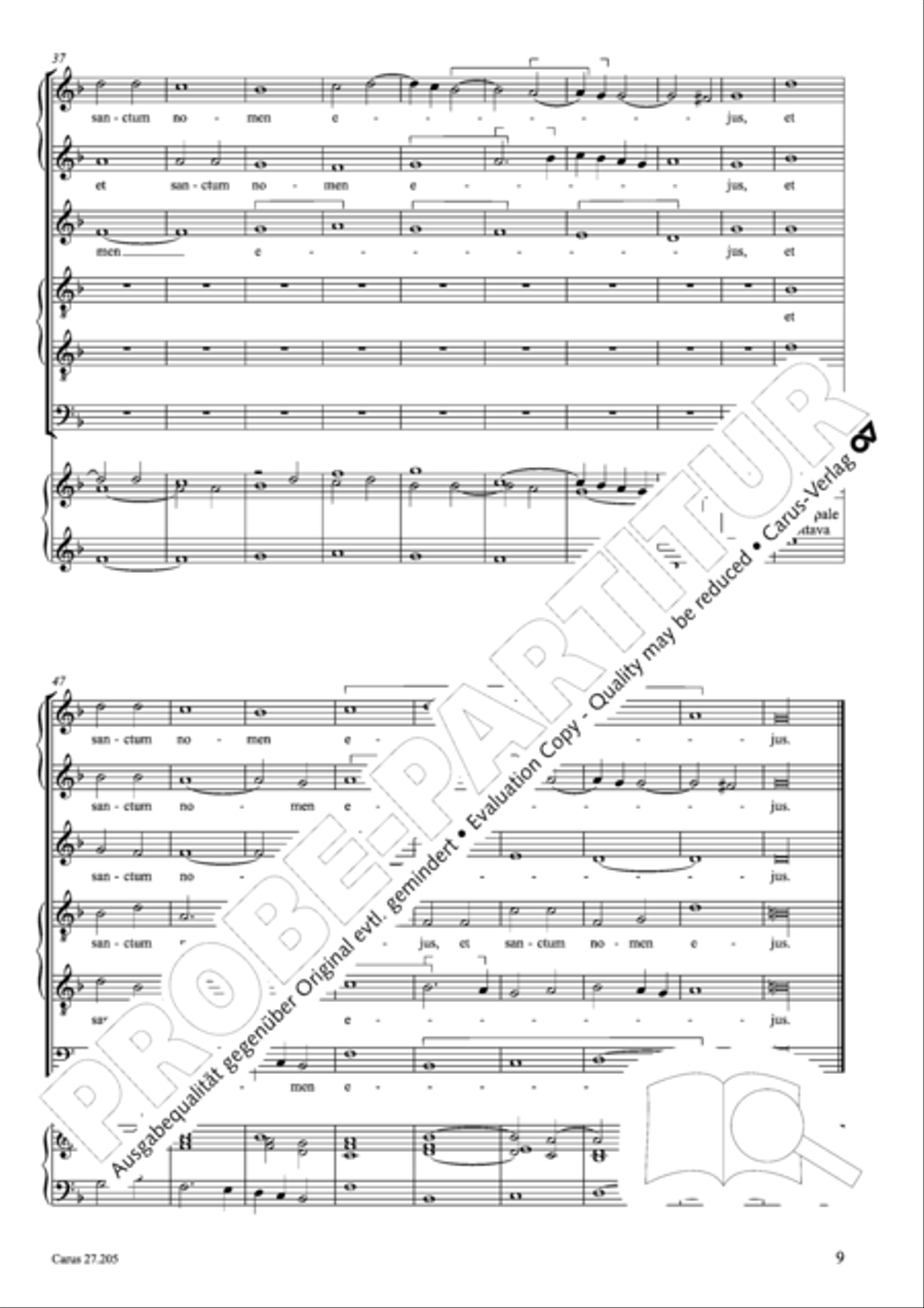 Magnificat a 6 (Magnificat a sei voci) Choir scores gallery preview page 18