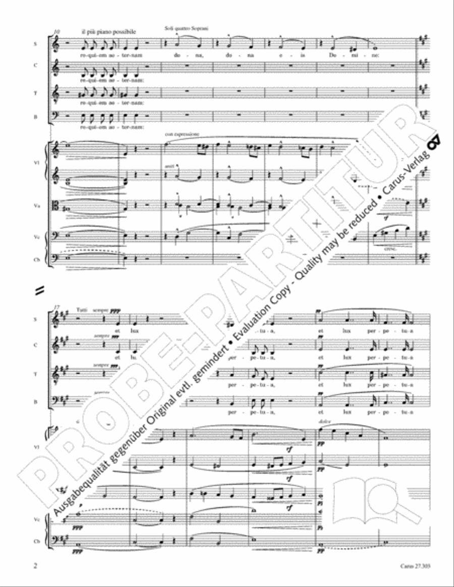 Messa da Requiem Messa da Requiem 4-Part scores gallery preview page 17