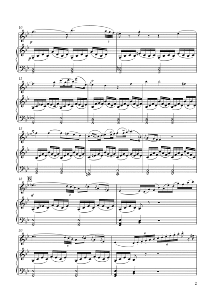 'Largo e cantabile' from 'How Do You Do' Op.33-5, Hob.III:41 for Violin & Piano Violin scores gallery preview page 2