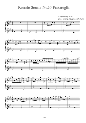Rosario Sonata No. 16 Passacaglia