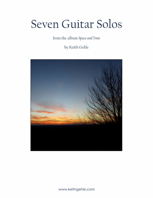 Book cover for "Seven Guitar Solos from Space and Time"