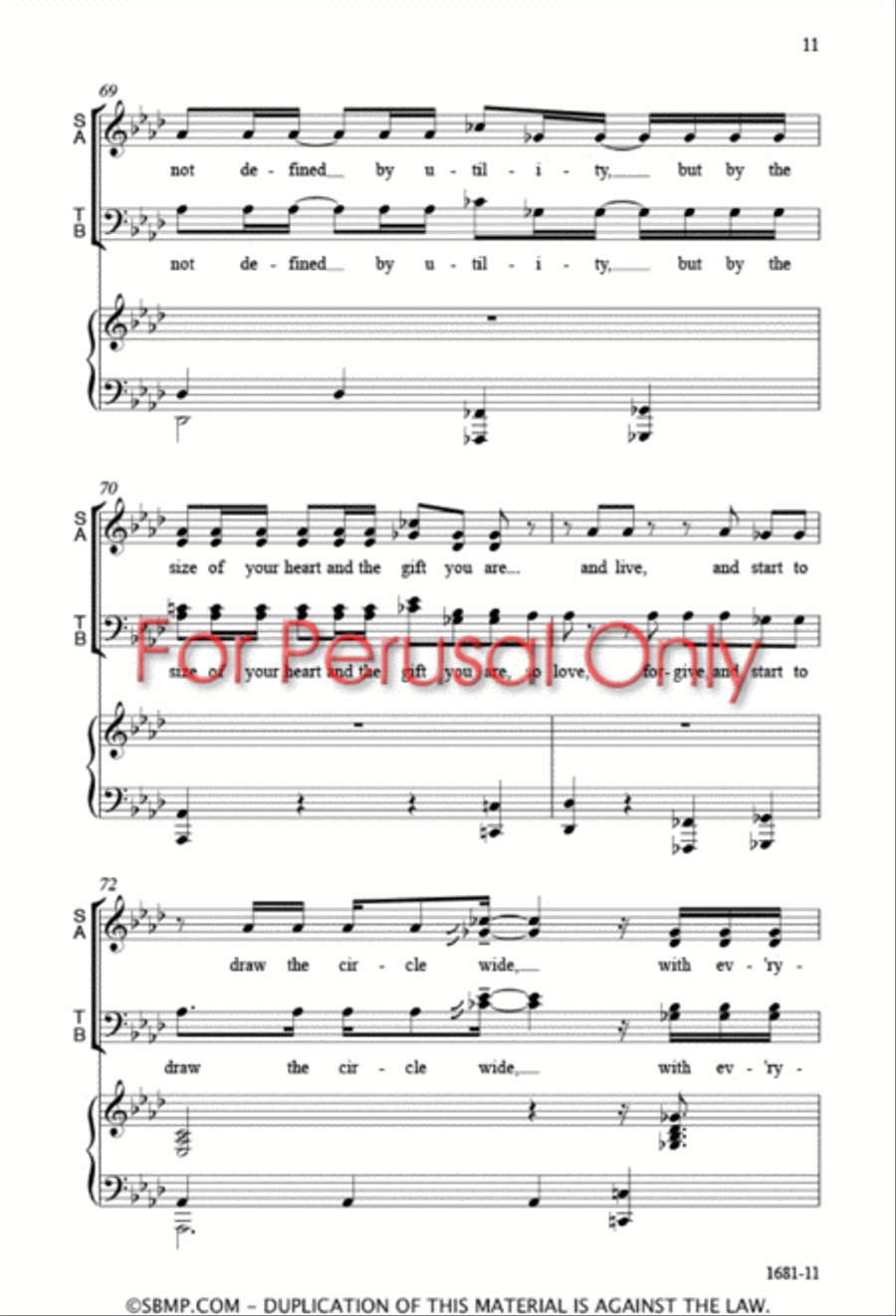 The World Will See - SATB 4-Part scores gallery preview page 11
