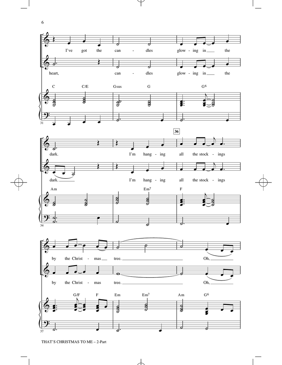 That's Christmas To Me (arr. Audrey Snyder) A Cappella scores gallery preview page 4