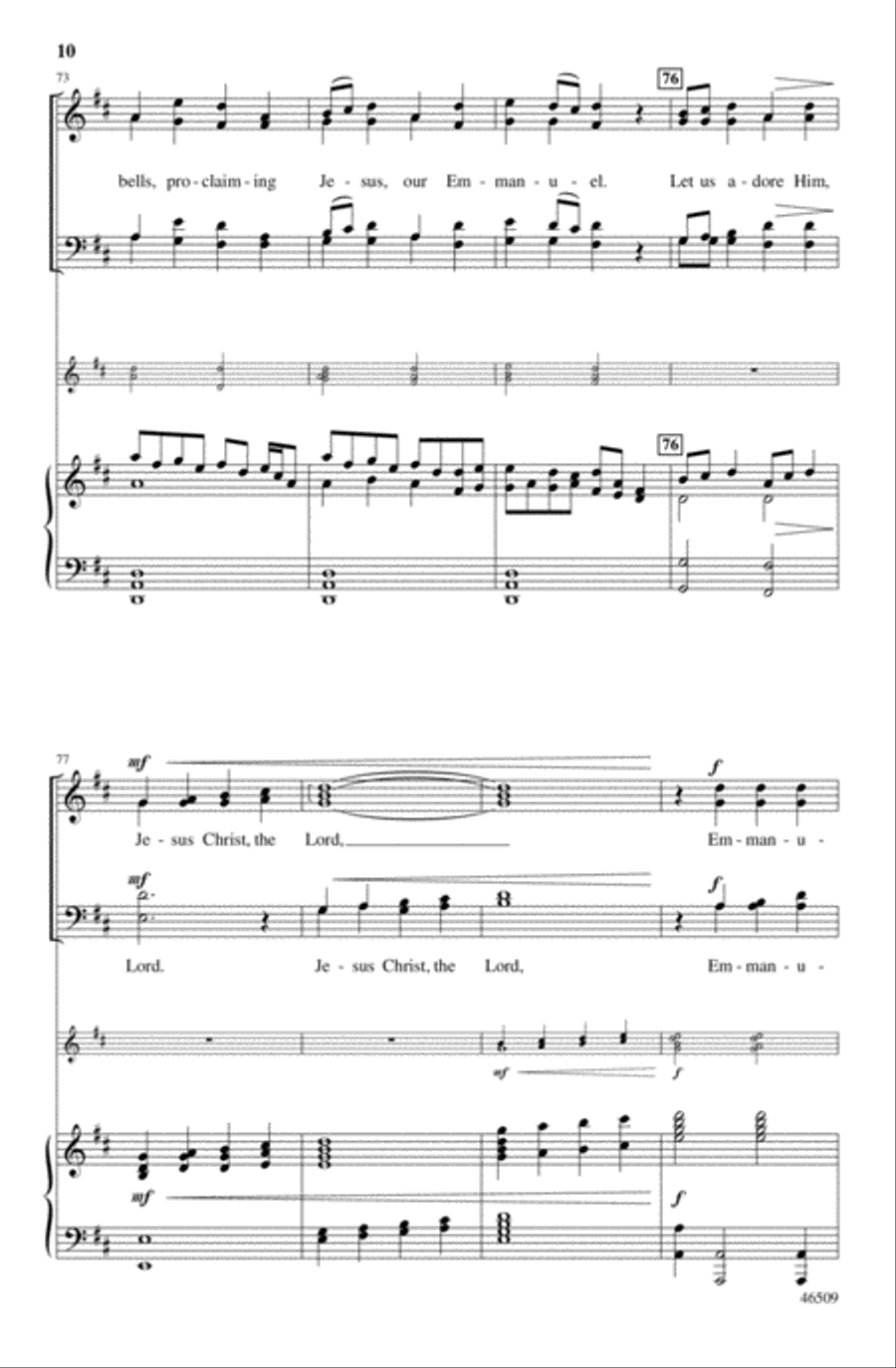 Ring the Christmas Bells 4-Part scores gallery preview page 10