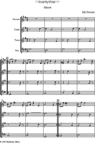 Four by Four (four movements) - Score and parts image number null