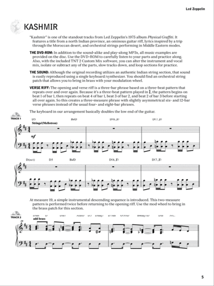 Alfred's Rock Ed. -- Led Zeppelin Keyboards Piano Method scores gallery preview page 5