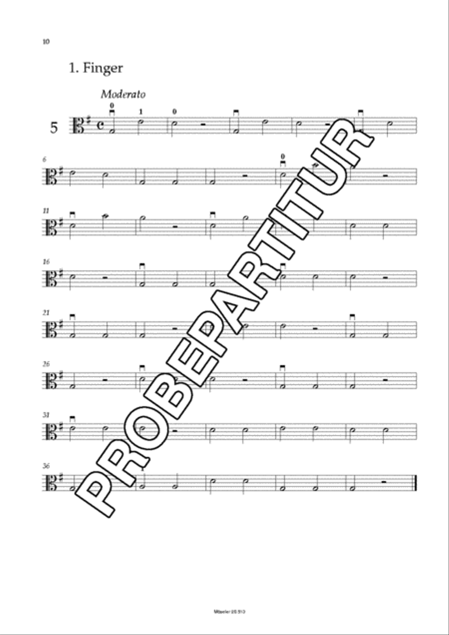 106 etudes for the viola lessons Viola Solo scores gallery preview page 11