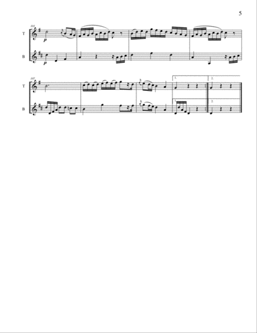 Twelve Mozart Duets Twelve Mozart Duets Woodwind Duet scores gallery preview page 5