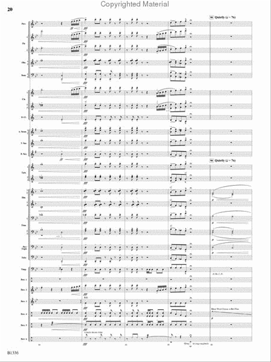 Dreams and Proclamations Concert Band scores gallery preview page 19