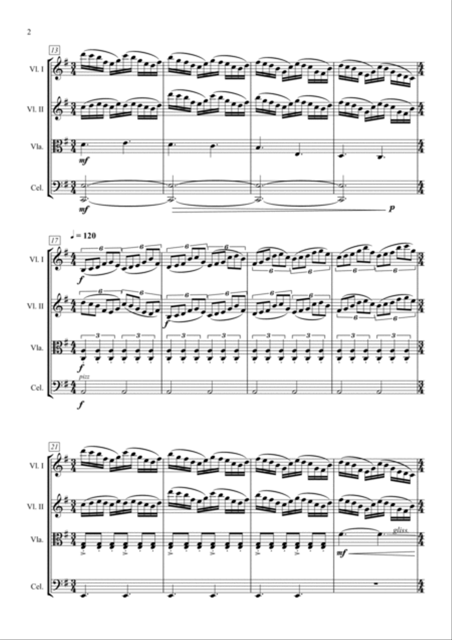 Can You Hear The Music String Quartet scores gallery preview page 2