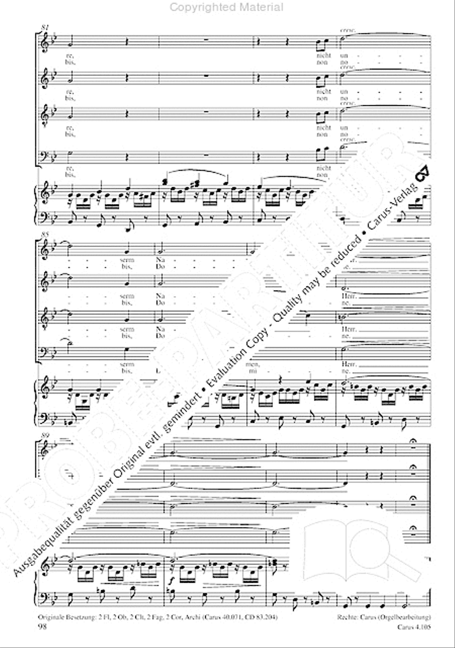 Choral collection Mendelssohn - editionchor Choir scores gallery preview page 99