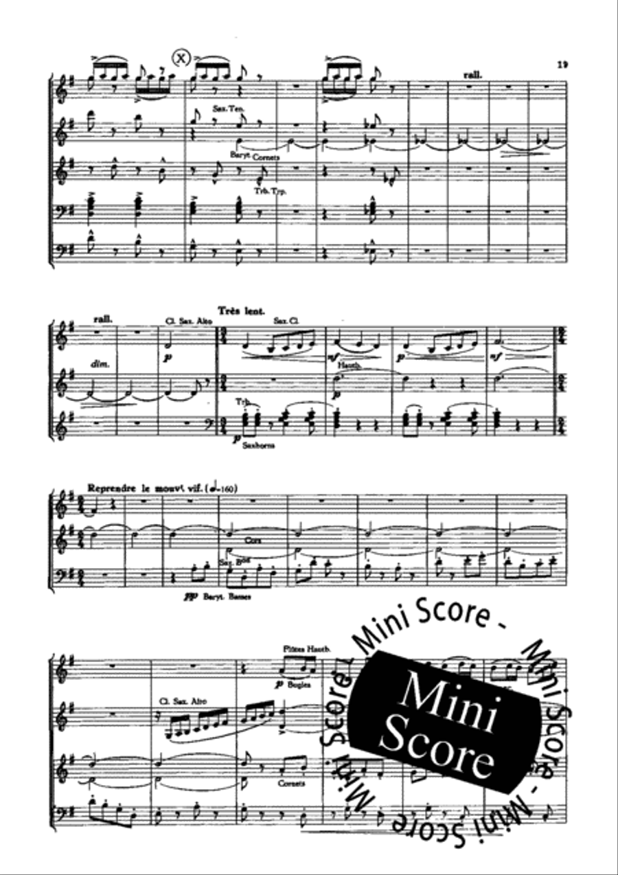 Le Bourg en Fete Concert Band scores gallery preview page 20