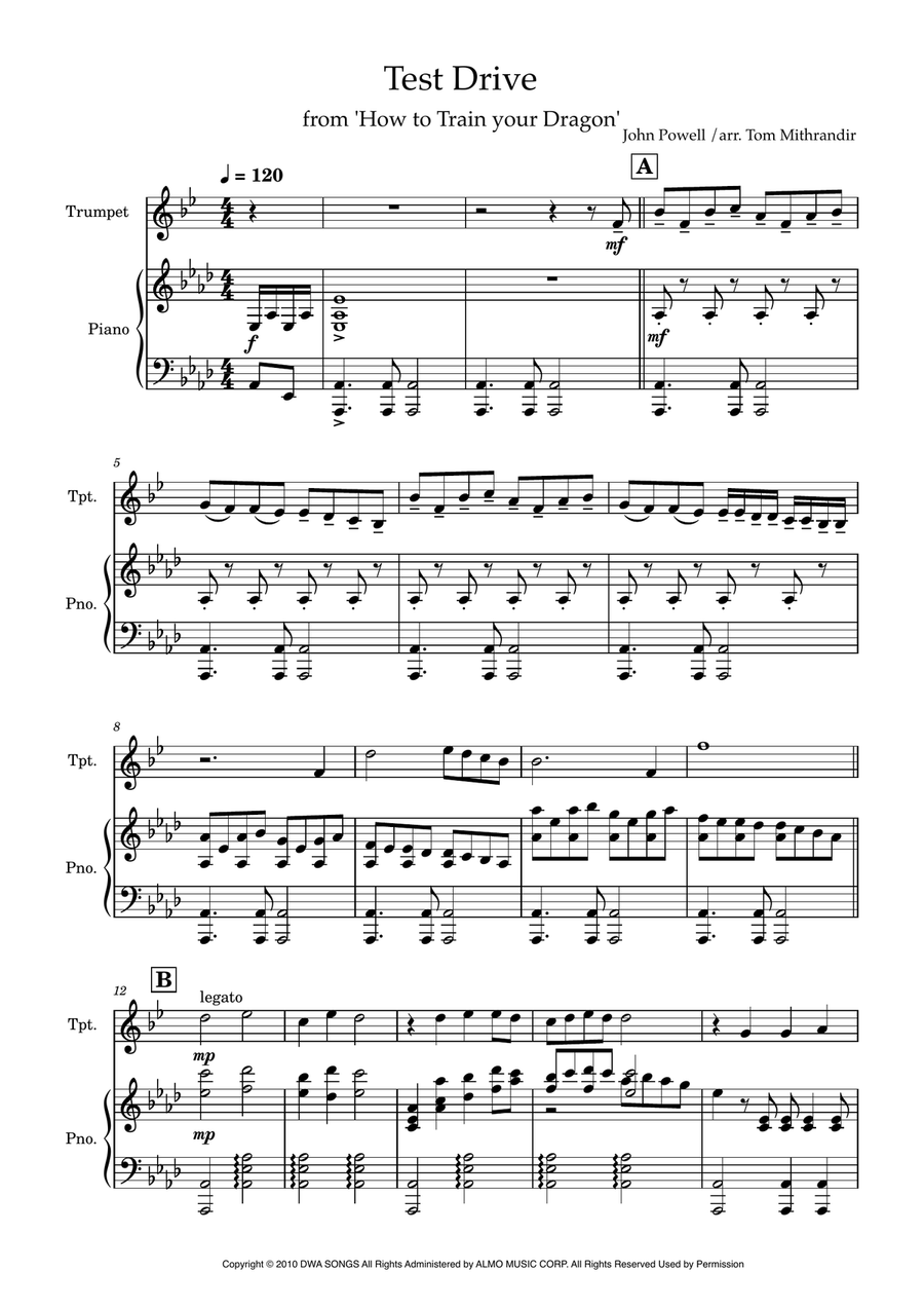 Test Drive B-Flat Trumpet scores gallery preview page 4