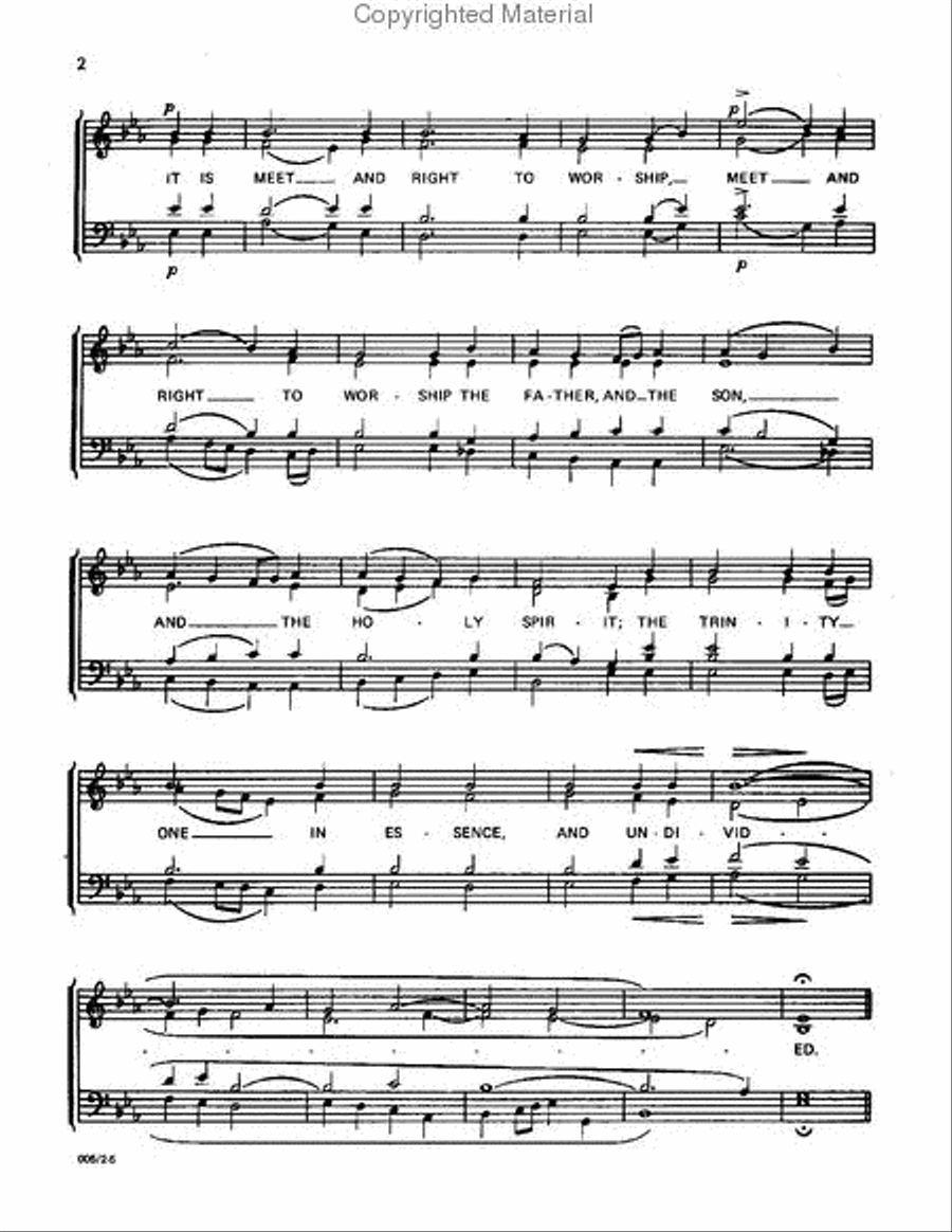 A Mercy of Peace (No. 4) 4-Part scores gallery preview page 3