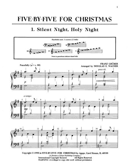 Five by Five for Christmas, Vol. 1- 3 Octave image number null