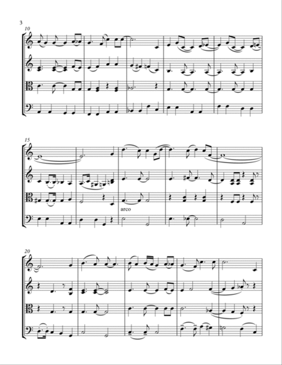 Come Fly With Me String Quartet scores gallery preview page 5