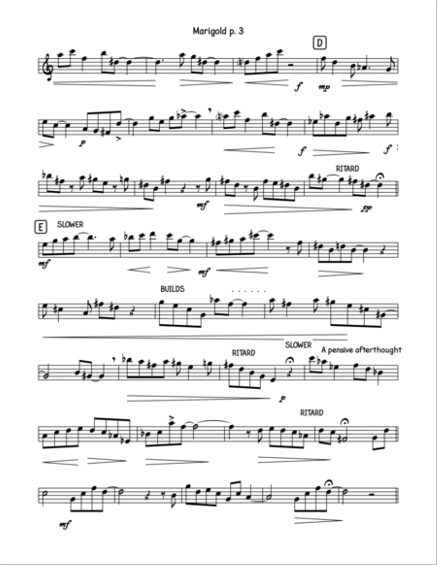 Prism: 14 Modern Jazz Etudes for Any Instrument A Cappella scores gallery preview page 6