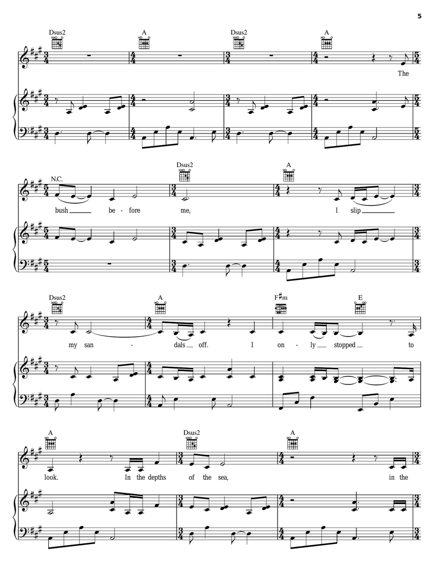 Imagination Piano, Vocal, Guitar scores gallery preview page 5