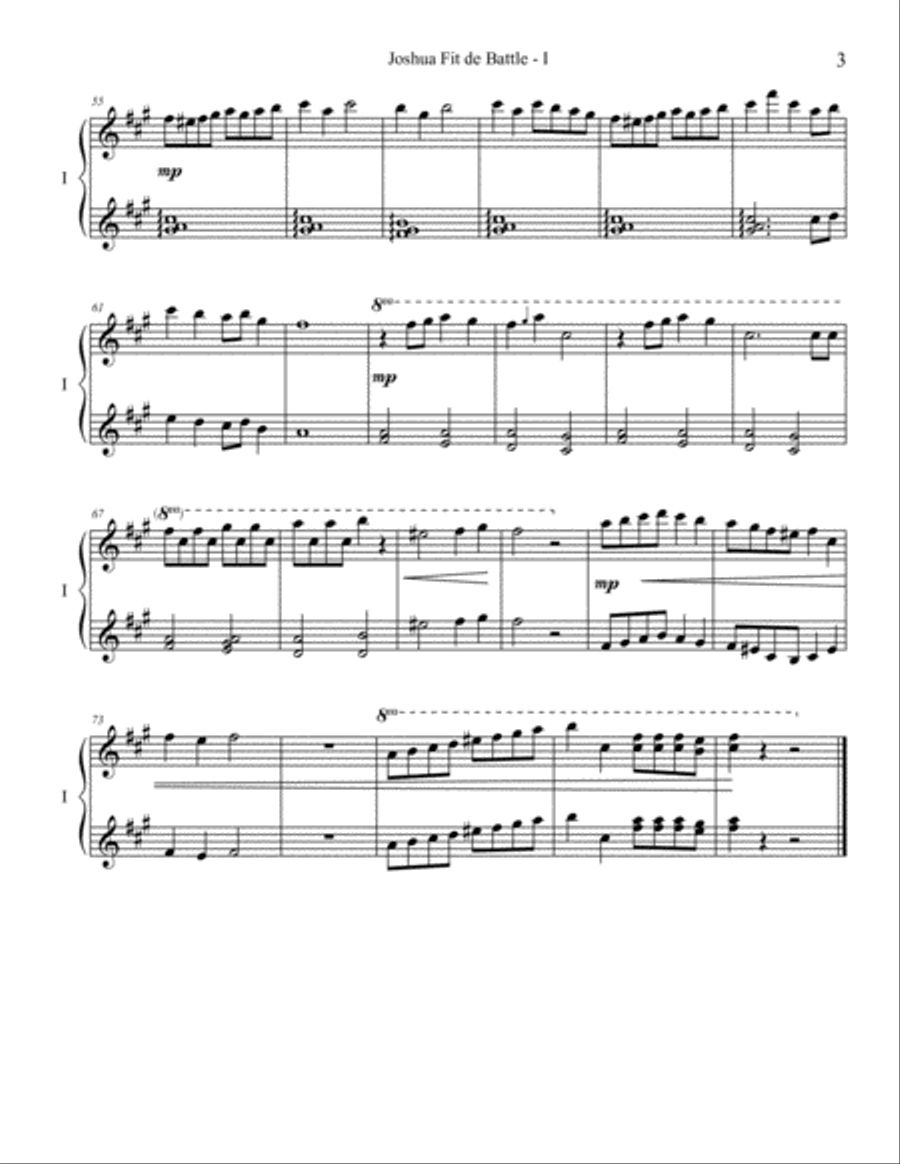 Joshua Fit de Battle (Piano Trio) image number null