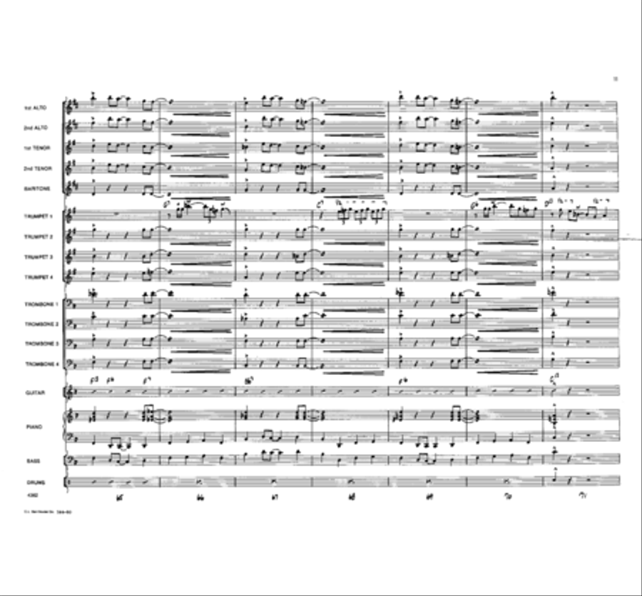 Wah, Wah! Jazz Ensemble scores gallery preview page 10