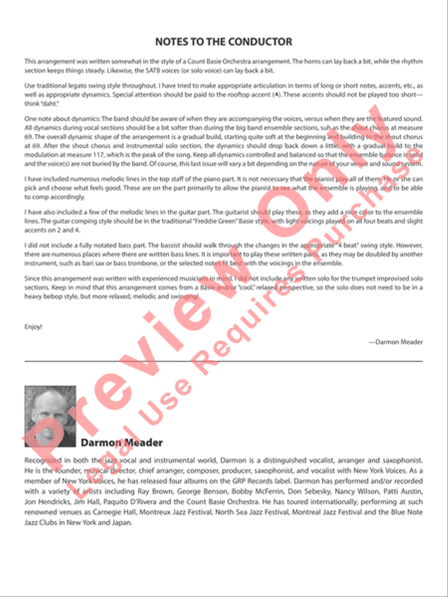 I Could Write a Book Jazz Ensemble scores gallery preview page 3