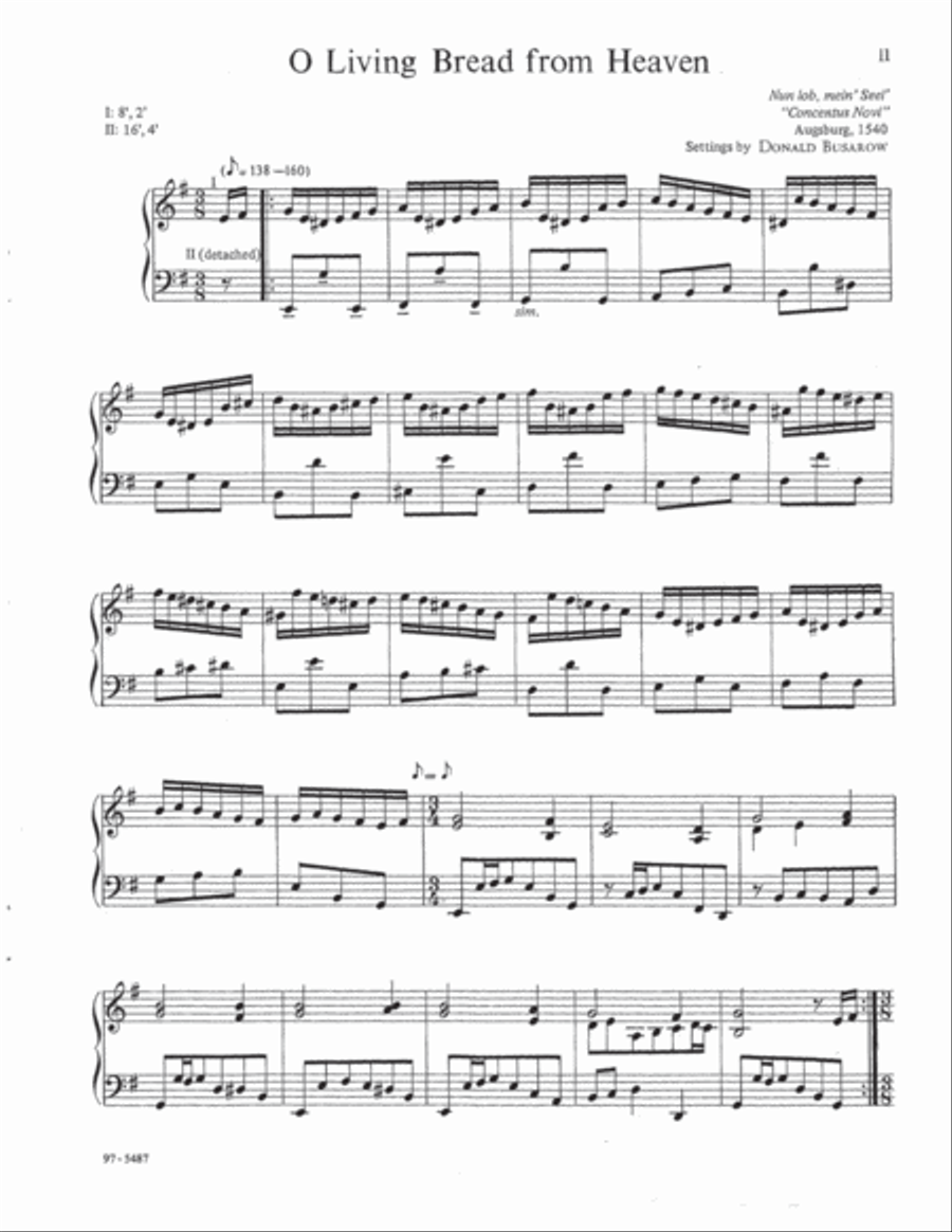 Hymn Preludes for Holy Communion, Vol. II Organ scores gallery preview page 4