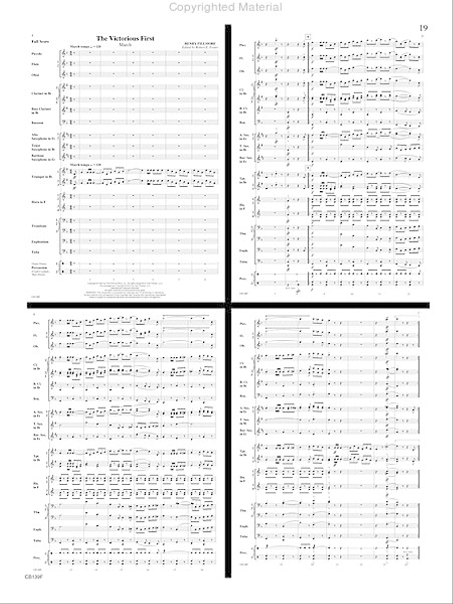 Golden Plume Concert Band scores gallery preview page 20