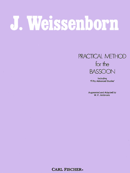 Practical Method For the Bassoon by Julius Weissenborn Bassoon Solo - Sheet Music