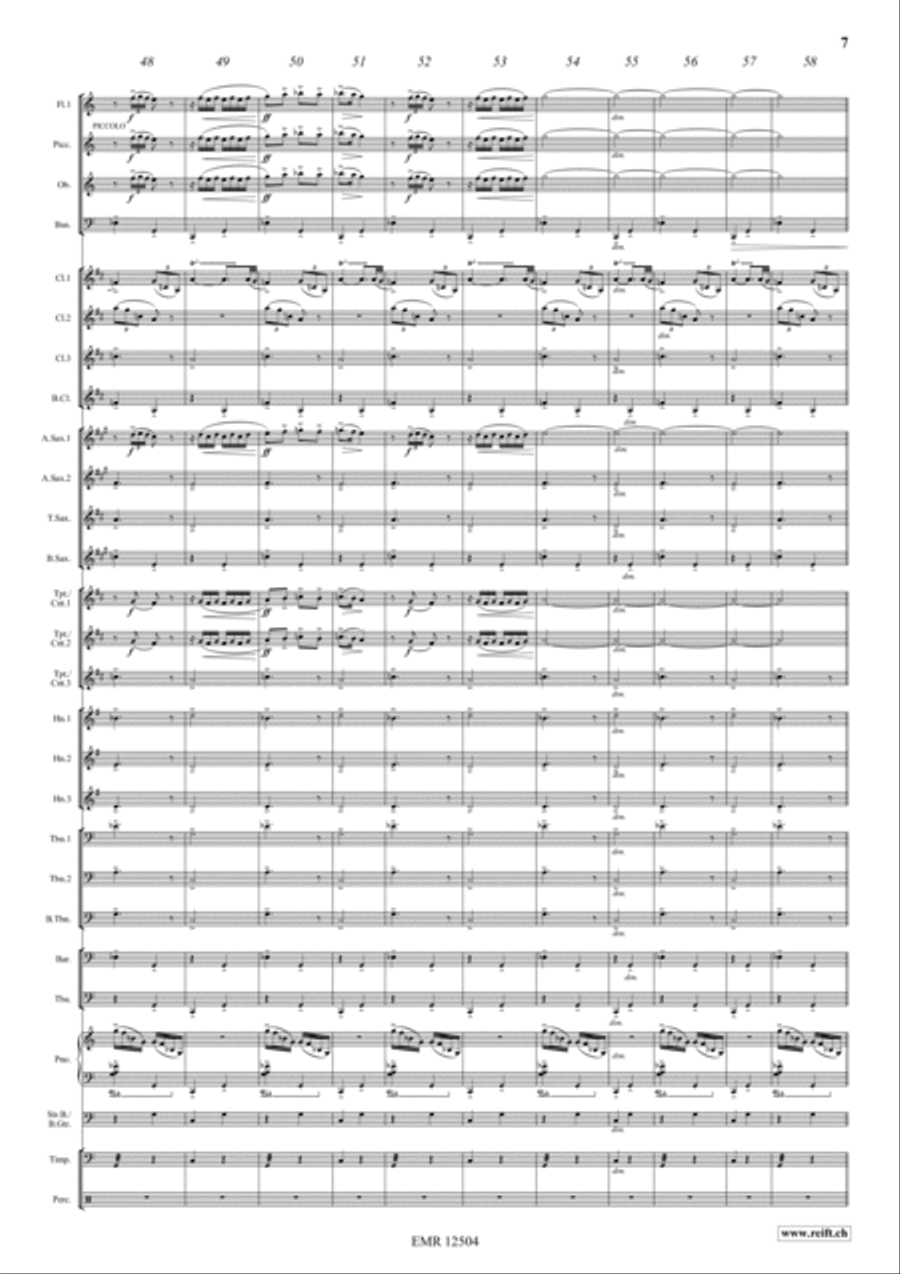 Ritual Fire Dance Concert Band scores gallery preview page 7