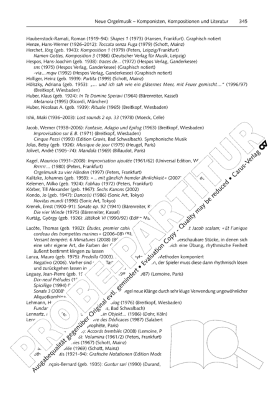 Orgelschule zur historischen Auffuhrungspraxis Organ Solo scores gallery preview page 346