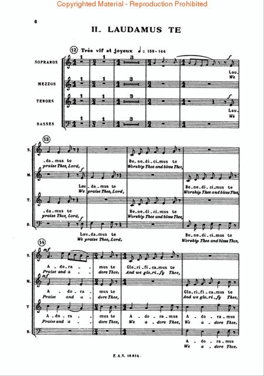 Gloria Choir scores gallery preview page 3