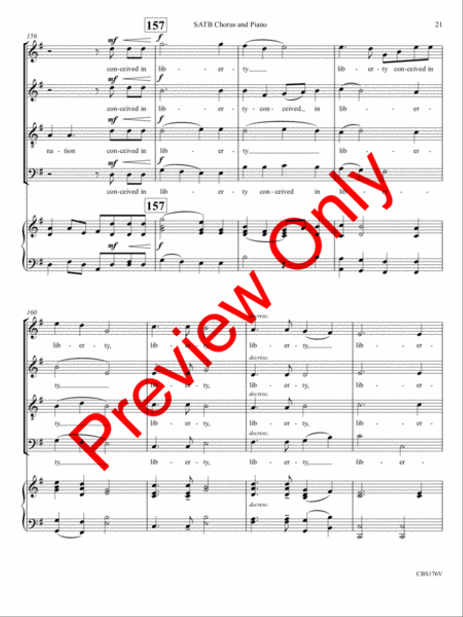 We the People of the United States 4-Part scores gallery preview page 24
