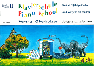 Book cover for Piano school for 4 to 7 year old children