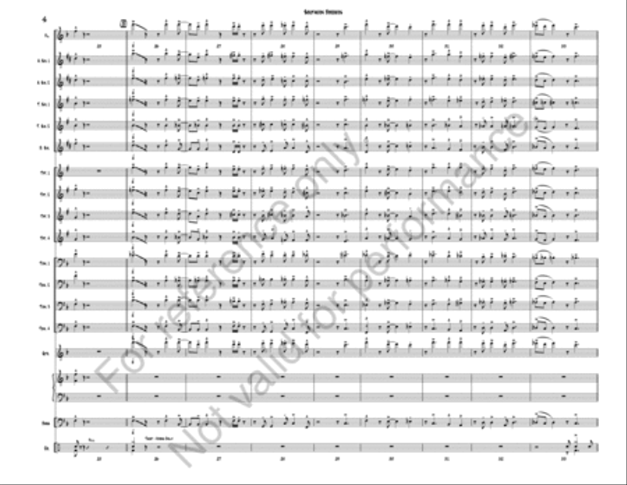 Southern Borders Jazz Ensemble scores gallery preview page 6
