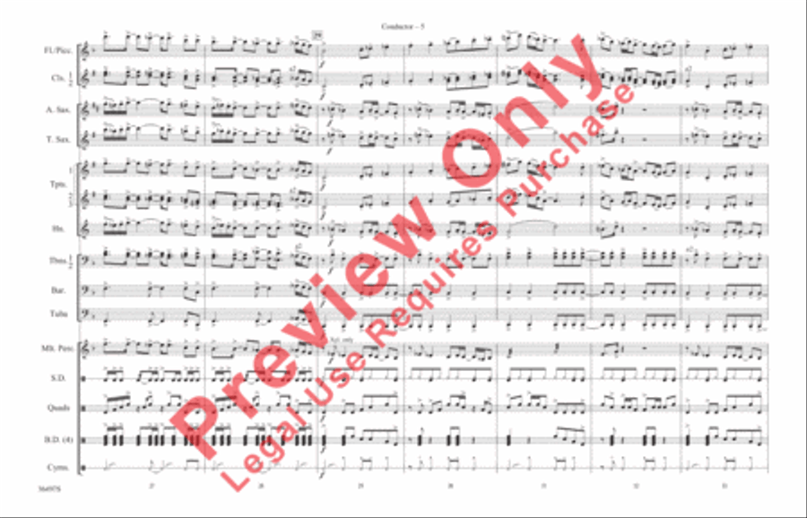 Kashmir Marching Band scores gallery preview page 6
