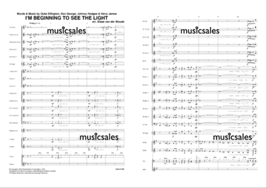 I'm Beginning to See the Light Brass Band scores gallery preview page 2