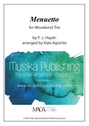 Book cover for Menuetto - Woodwind Trio